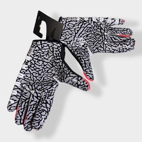 Nike Air Jordan Infrared Cement Vapor Jet 7.0 Receiver Football Gloves size L - Picture 8 of 10